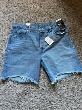 Levi's Women's 501 90s Light Blue Cutoff Denim Shorts